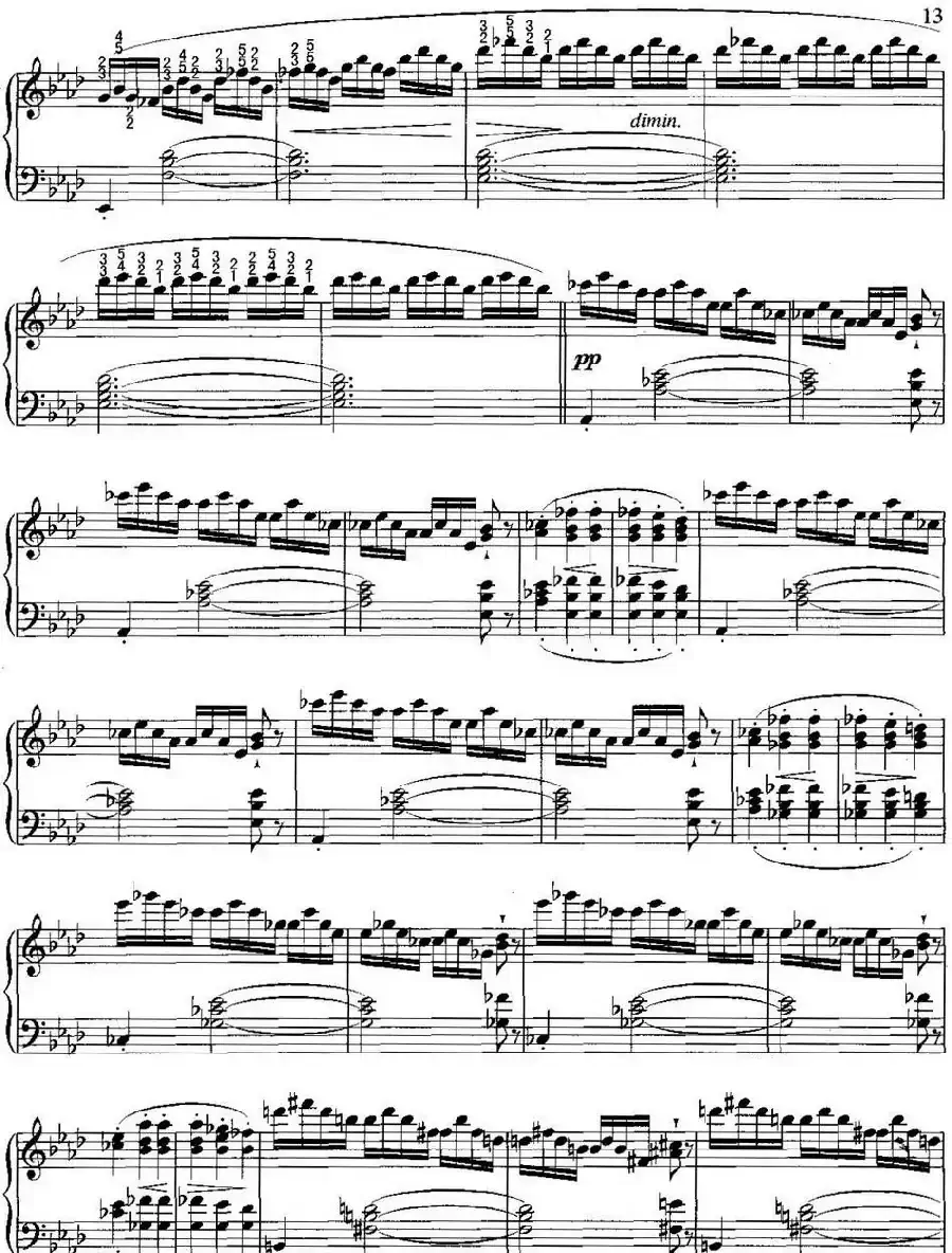 不可不弹的世界钢琴名曲：即兴曲（第4首）