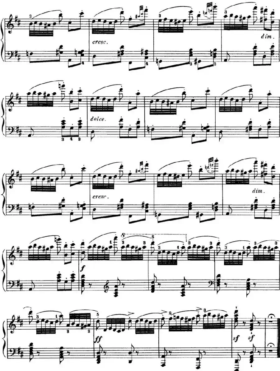 50首车尔尼Op.740钢琴手指灵巧技术练习曲（NO.29）