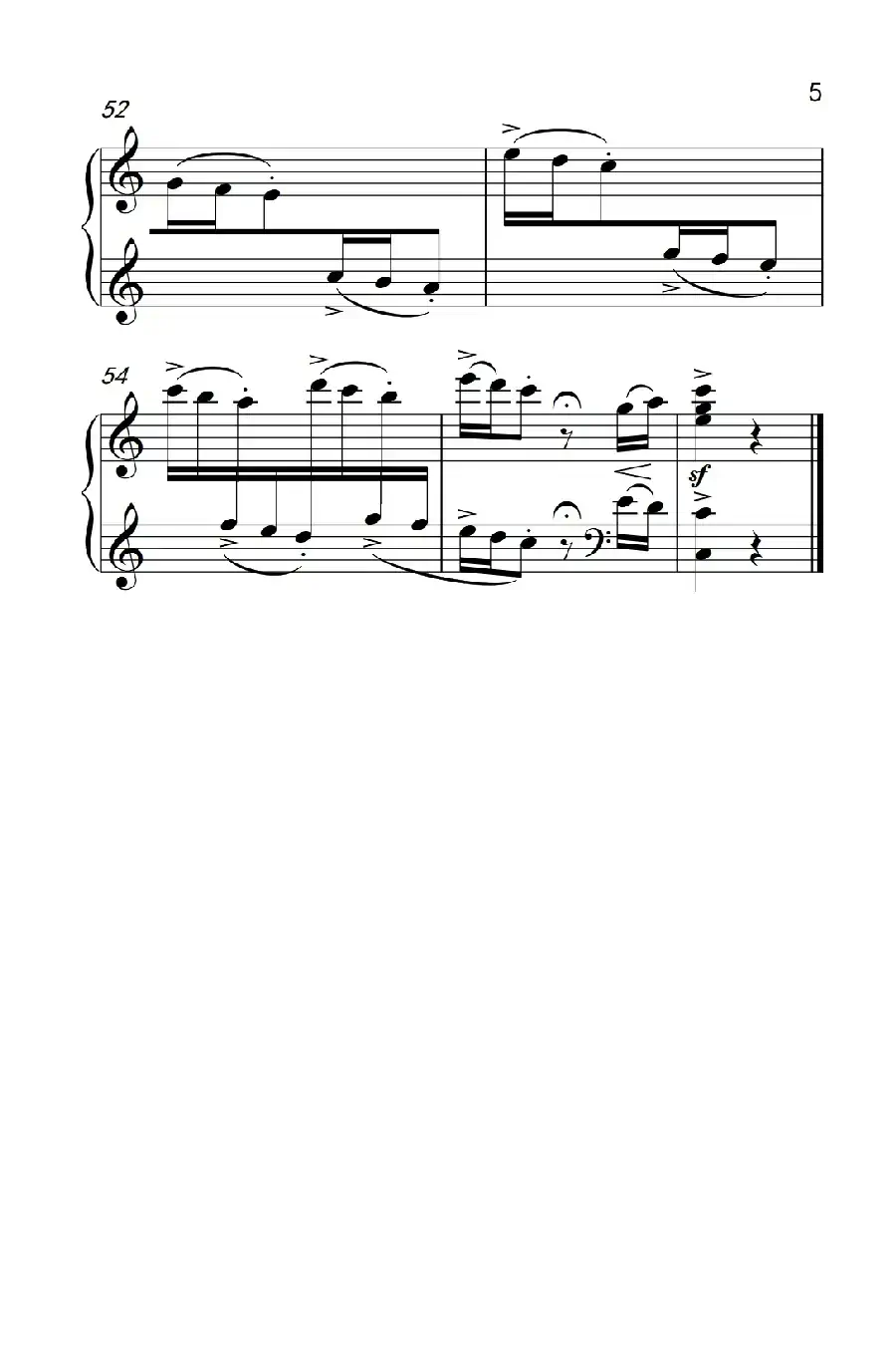 第六级 2.唱灯（中央音乐学院 钢琴（业余）考级教程 4-6级）