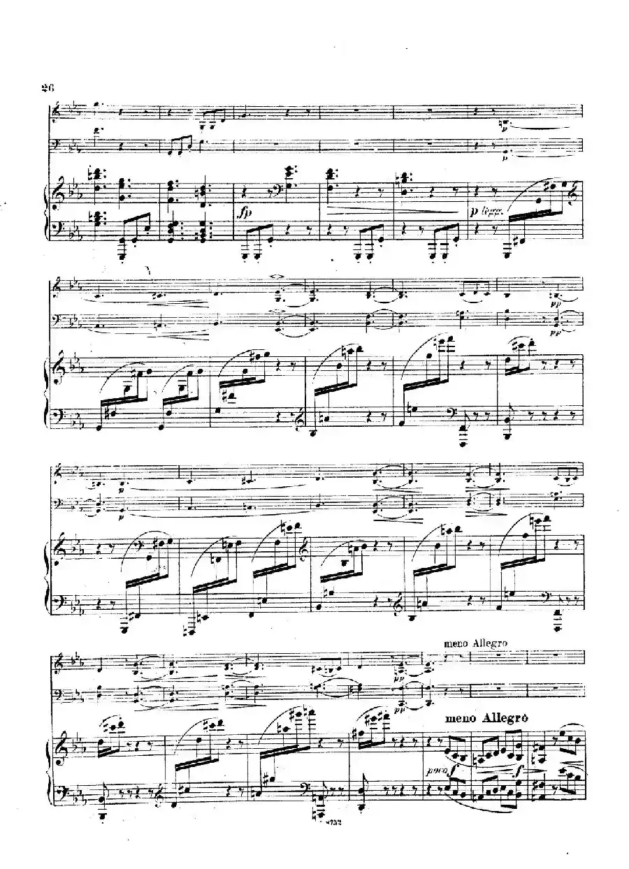 Piano Trio No.3 in c Minor Op.101（c小调第三钢琴三重奏）