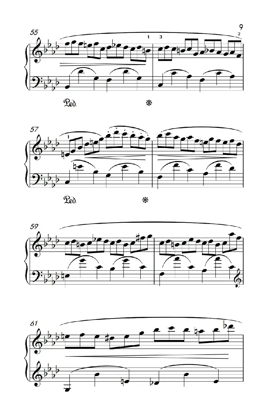 第九级1.练习曲 Op.25 No.2（中央音乐学院 钢琴（业余）考级教程 7-9级）