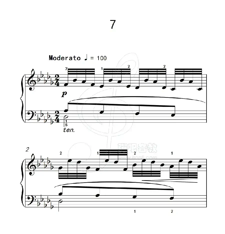 练习曲 7(克拉莫钢琴练习曲60首)