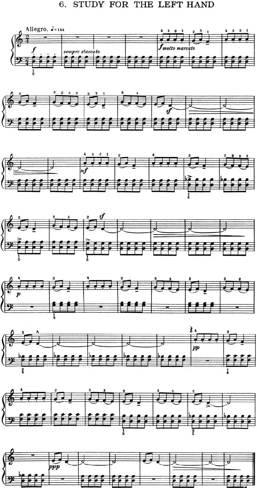 For Children Sz.42（献给孩子们·6）