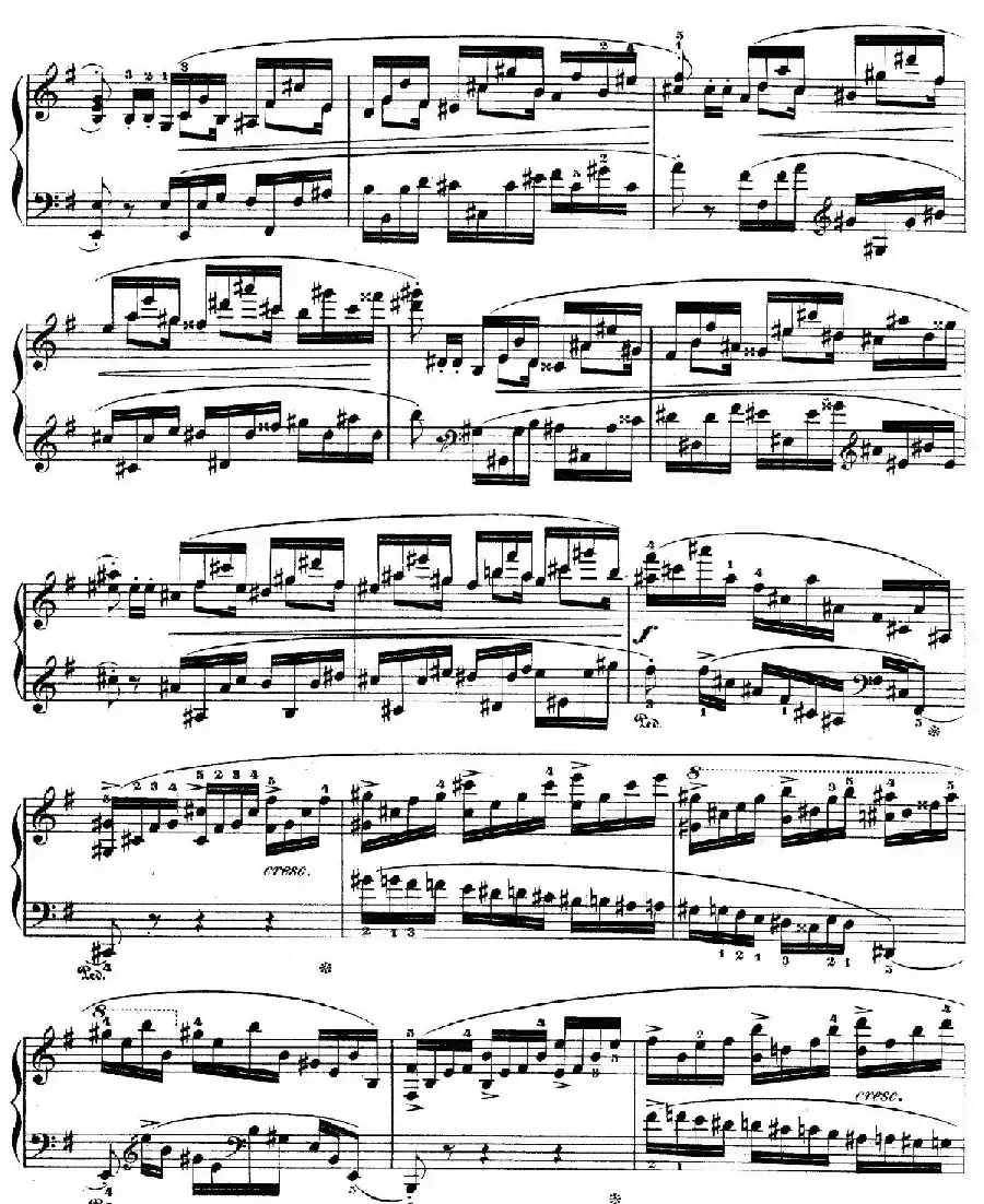 e小调第一钢琴协奏曲 Op.11（钢琴独奏版·第一乐章）