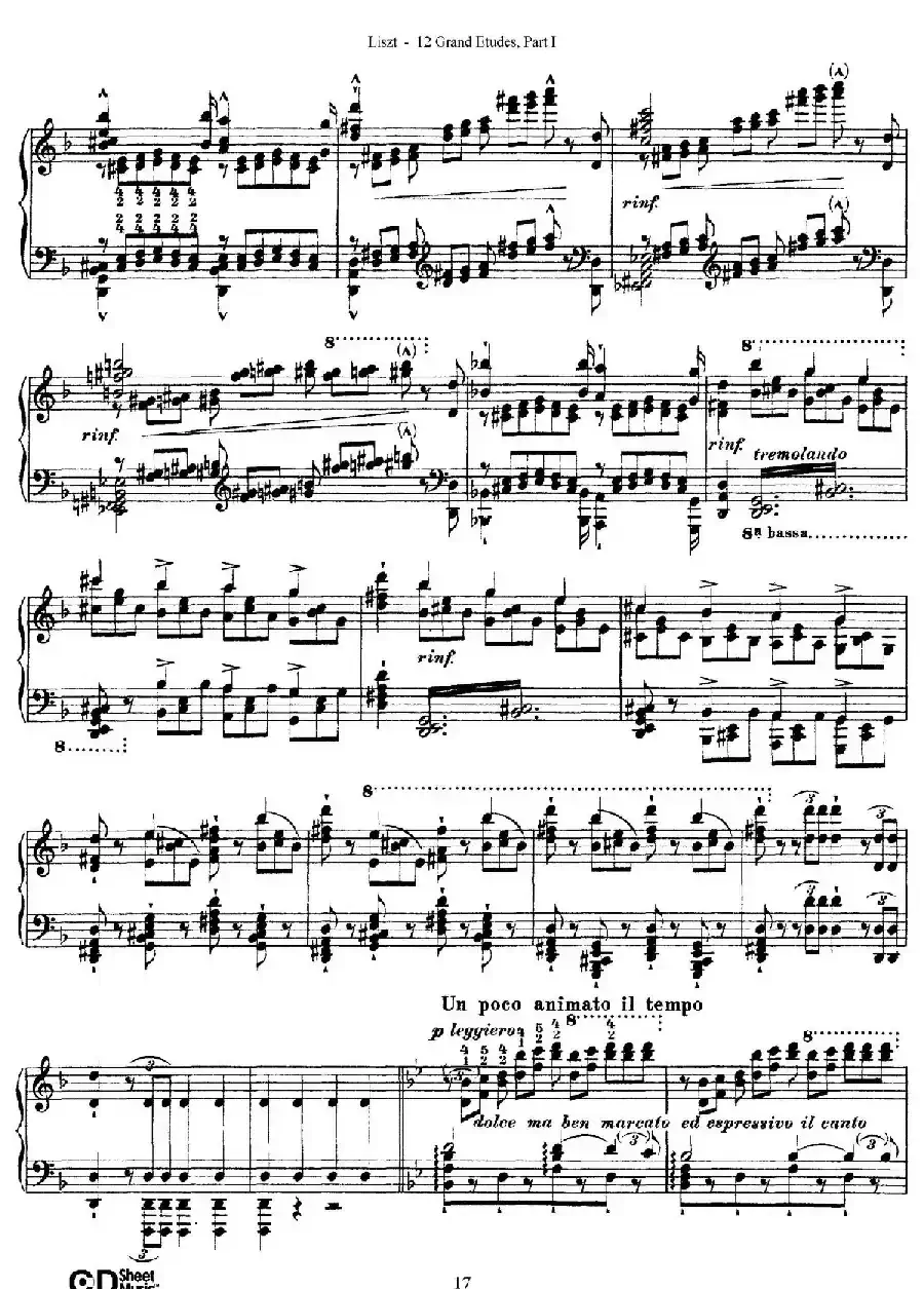 12 Grand Etudes S.137（12首华丽的练习曲·4）