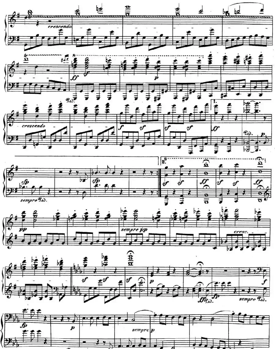 贝多芬钢琴奏鸣曲29 钢琴（锥子键琴）降B大调 Op.106 B-flat major