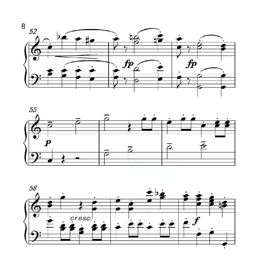 第四级B组 小奏鸣曲(中国音乐学院钢琴考级作品1~6级)