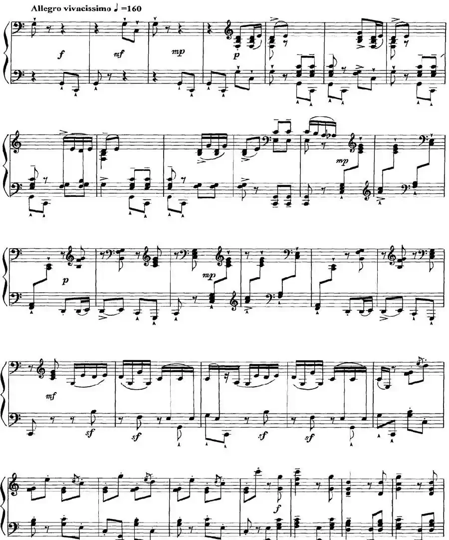 柴可夫斯基18首钢琴小品Op.72（18.Scene dansante(invitation au trepak)）