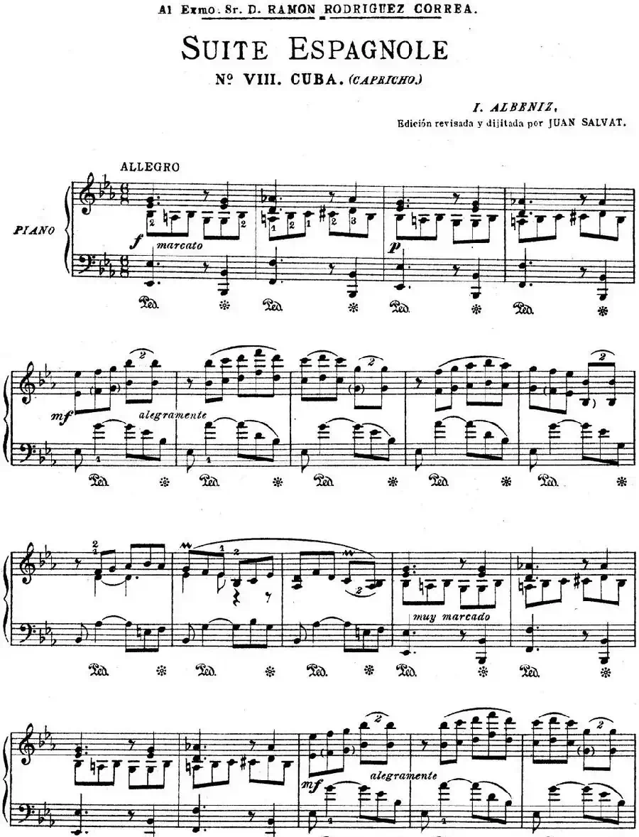 Suite Espanola Op.47（西班牙组曲·Ⅷ）