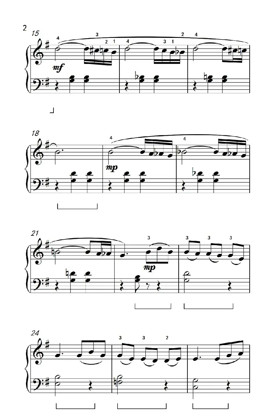 印度之歌 选自歌剧《萨特阔》（约翰·汤普森 成人钢琴教程 第二册）