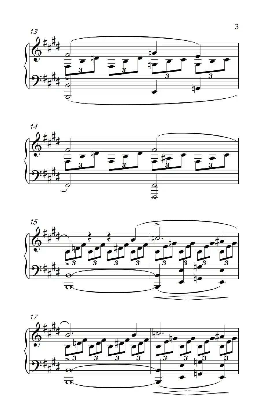 ”月光“奏鸣曲第一乐章