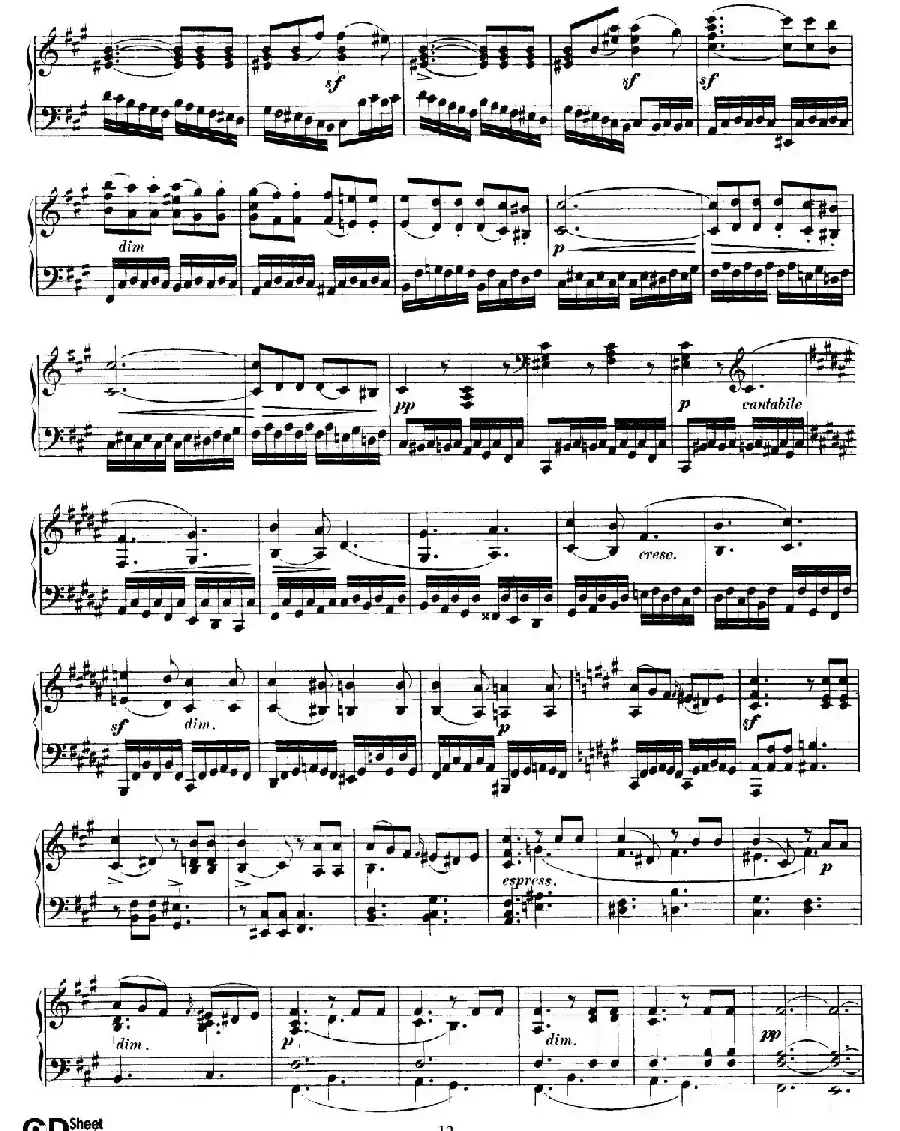 Fantasy in f-Sharp Minor Op.28（升f小调幻想曲）