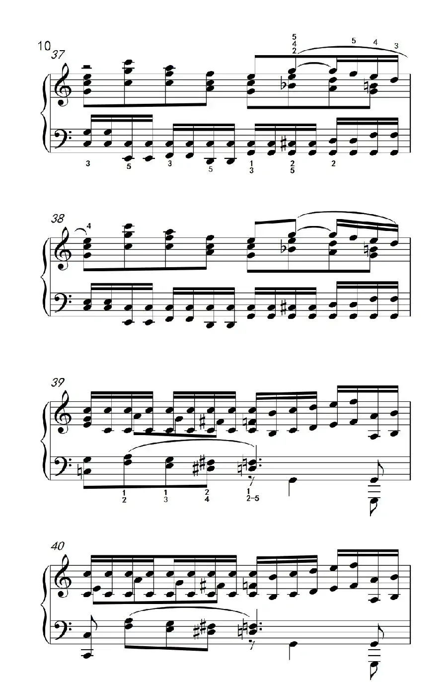 莫什科夫斯基 钢琴练习曲(第四首)