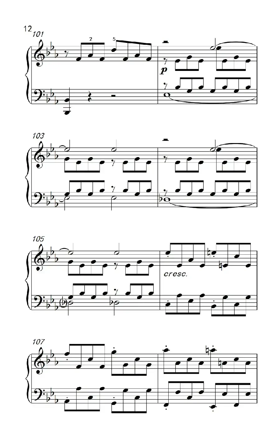 第八钢琴奏鸣曲（悲怆） 极慢的慢板序奏转辉煌的快板