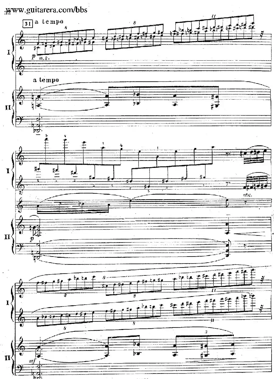 Rhapsody On A Theme Of Paganini Op.43（帕格尼尼主题狂想曲·双钢琴）（P21——40）