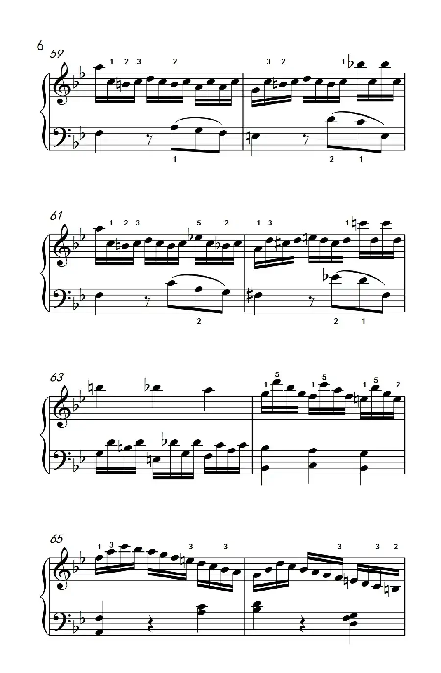 第七级1.♭B大调奏鸣曲 第一乐章 K.570(中央音乐学院 钢琴(业余)考级教程 7-9级)