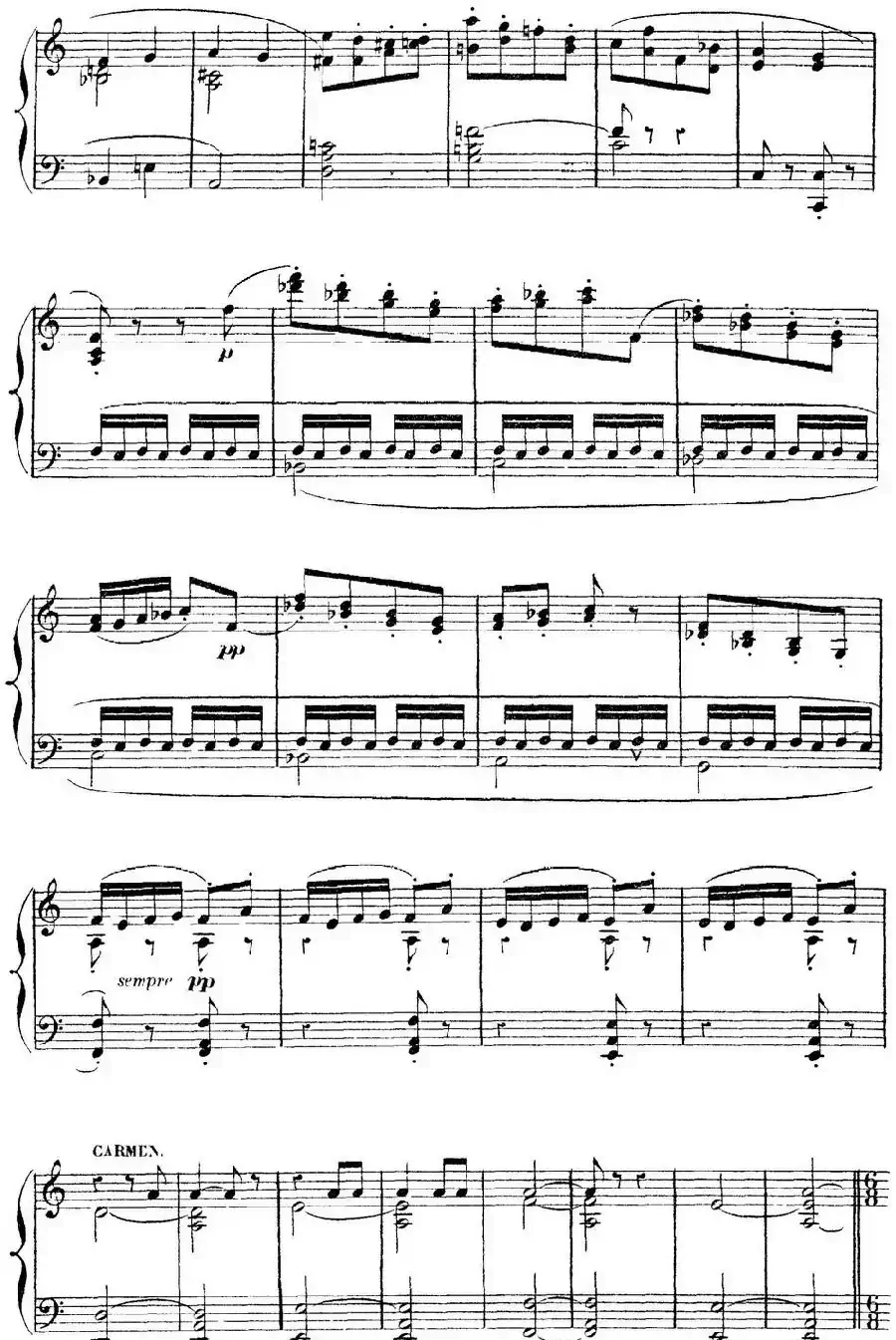 Carmen for Solo Piano（卡门全剧钢琴独奏版）（No.20）