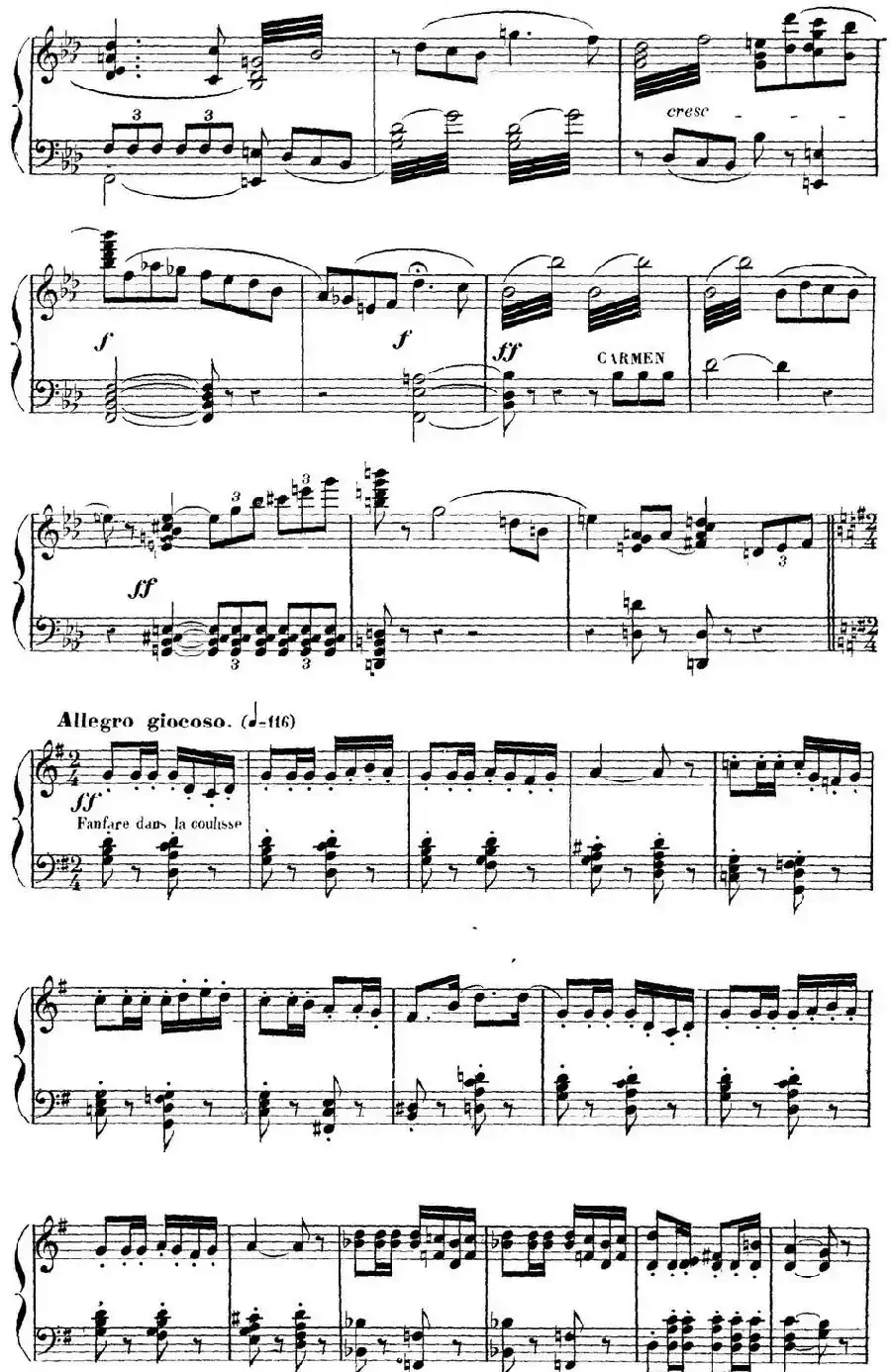 Carmen for Solo Piano（卡门全剧钢琴独奏版）（No.27）
