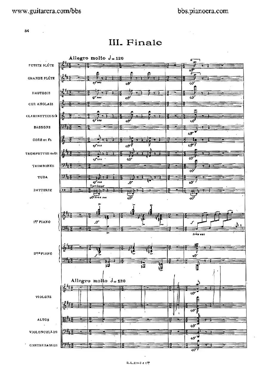 Concerto for 2 Pianos in d Minor（d小调双钢琴协奏曲·总谱）