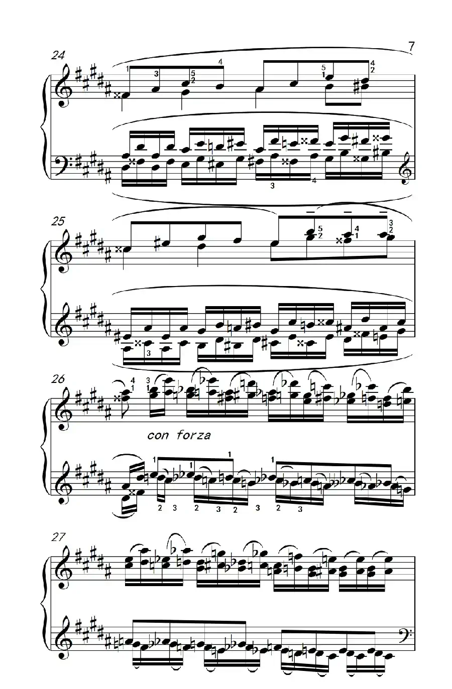 莫什科夫斯基 钢琴练习曲（第十五首）