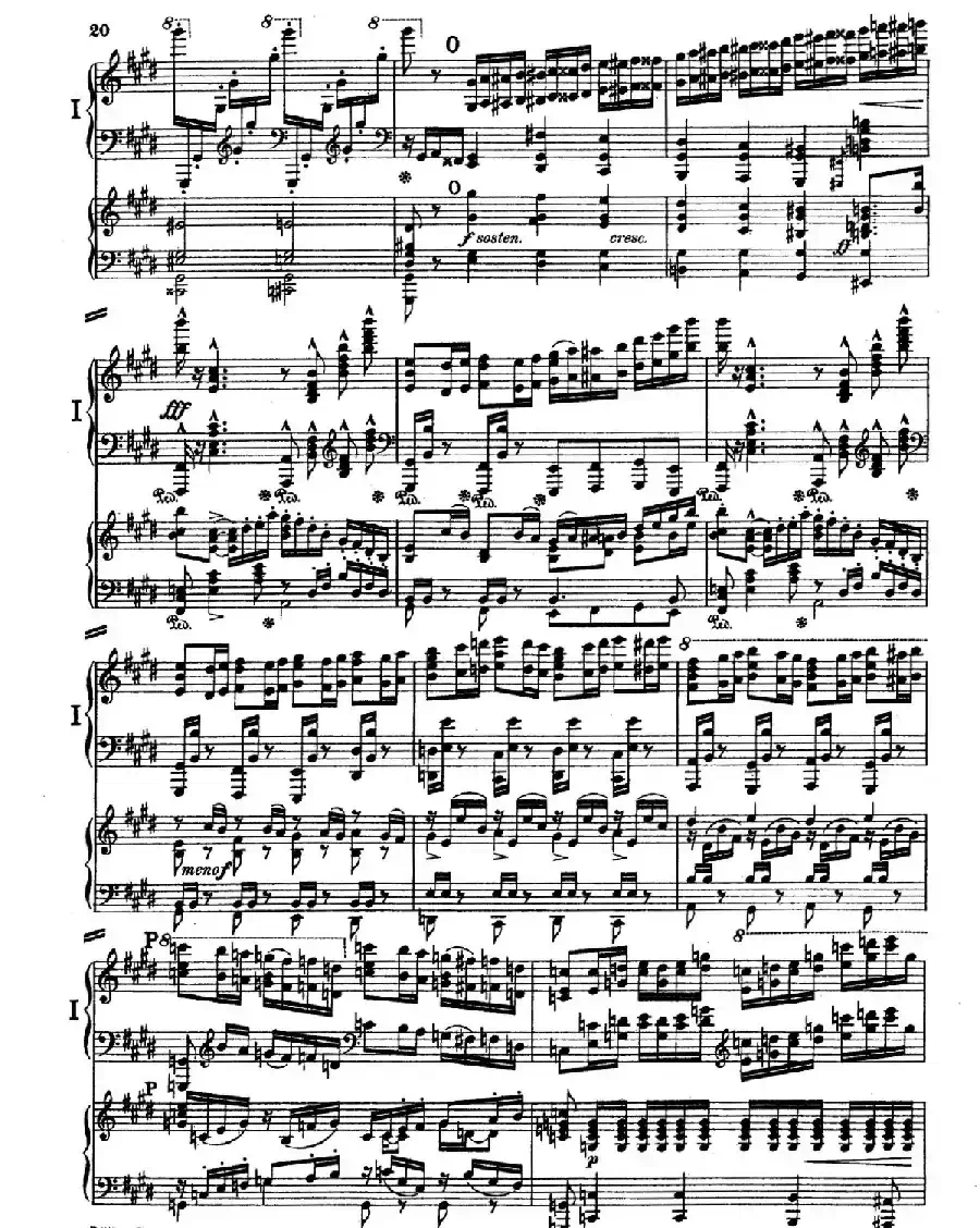 Piano Concerto in E Major Op.59（E大调钢琴协奏曲·双钢琴·第一乐章）