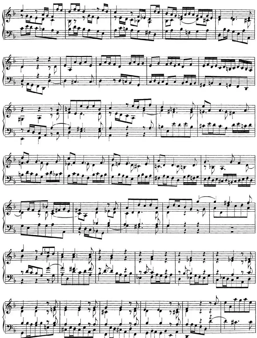 Toccata Minor BWV 913（7首托卡塔·No.4 d小调）