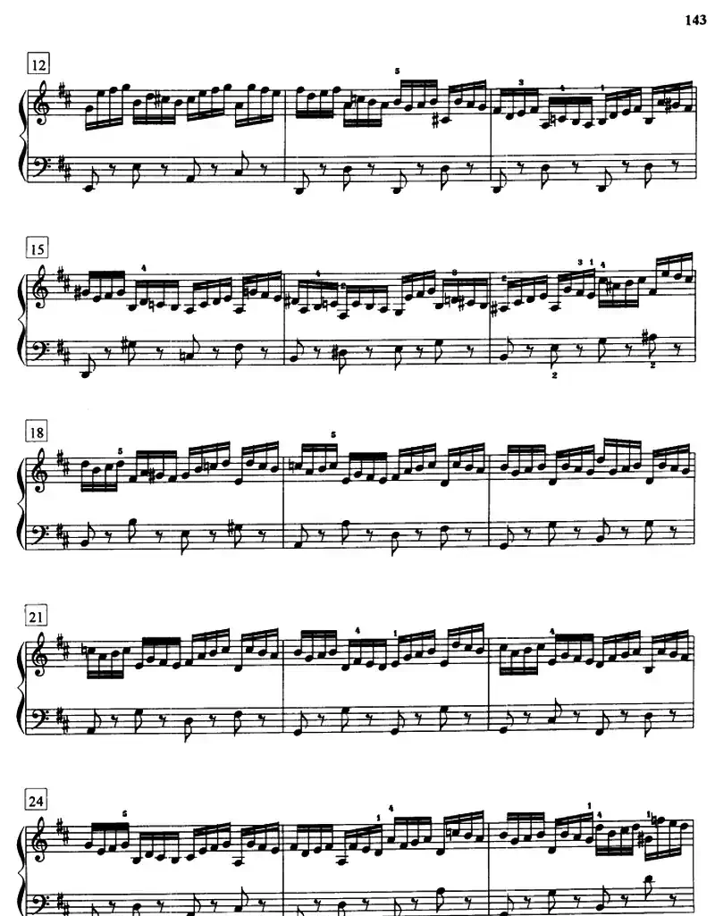 前奏曲与赋格（《平均律》1.No.5）