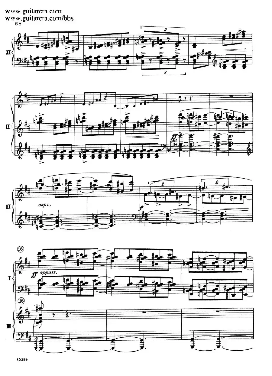 Piano Concerto Op.38（钢琴协奏曲·双钢琴·第三乐章）