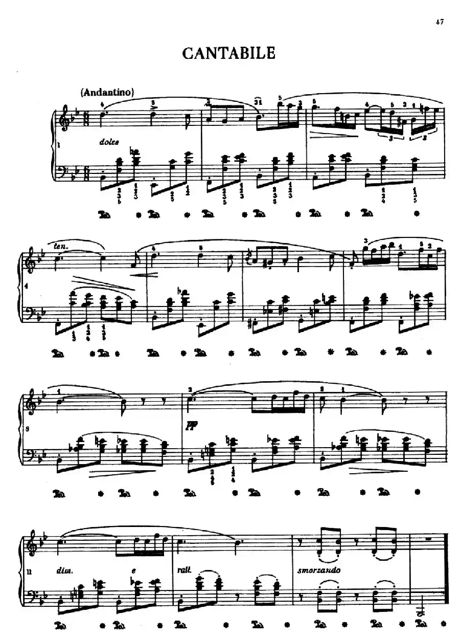 Cantabile（如歌的作品）