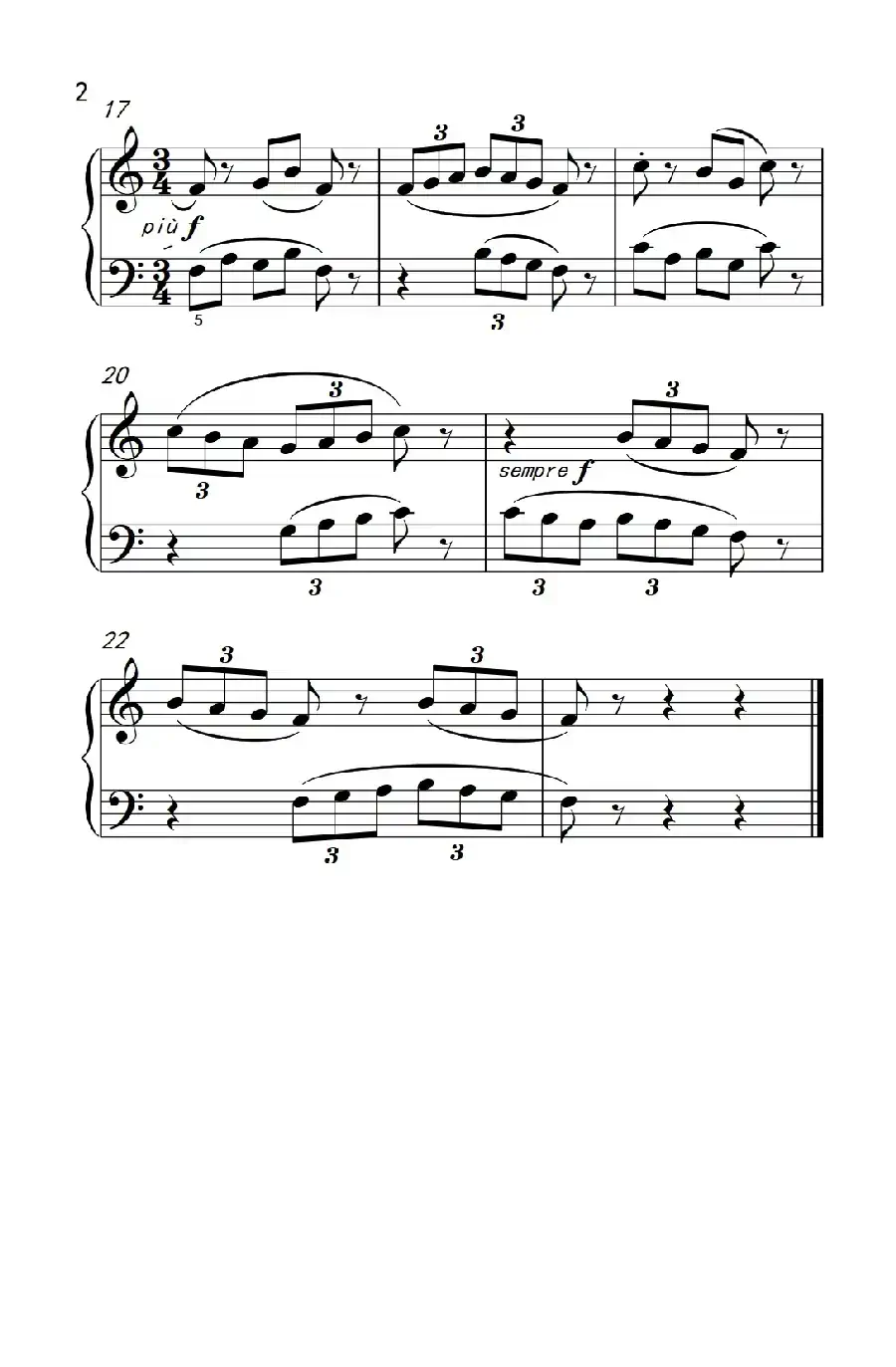 （1）.里底亚调式三连音 钢琴一（巴托克 小宇宙 钢琴教程 2）