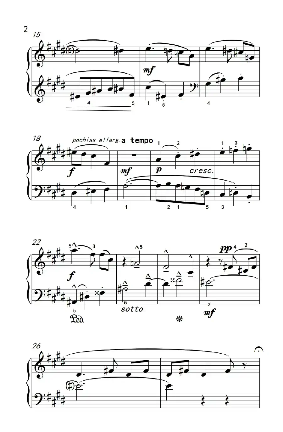 3/4拍舞曲（巴托克 小宇宙 钢琴教程 4）