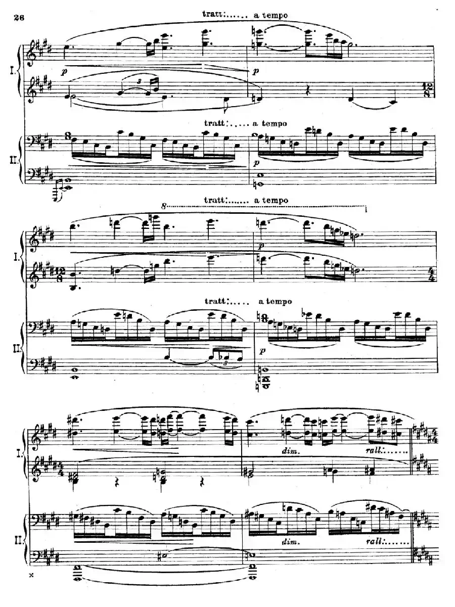 The Pines of Rome（交响诗《罗马的松树》·双钢琴）（第三部分：吉阿尼库伦山的松树）