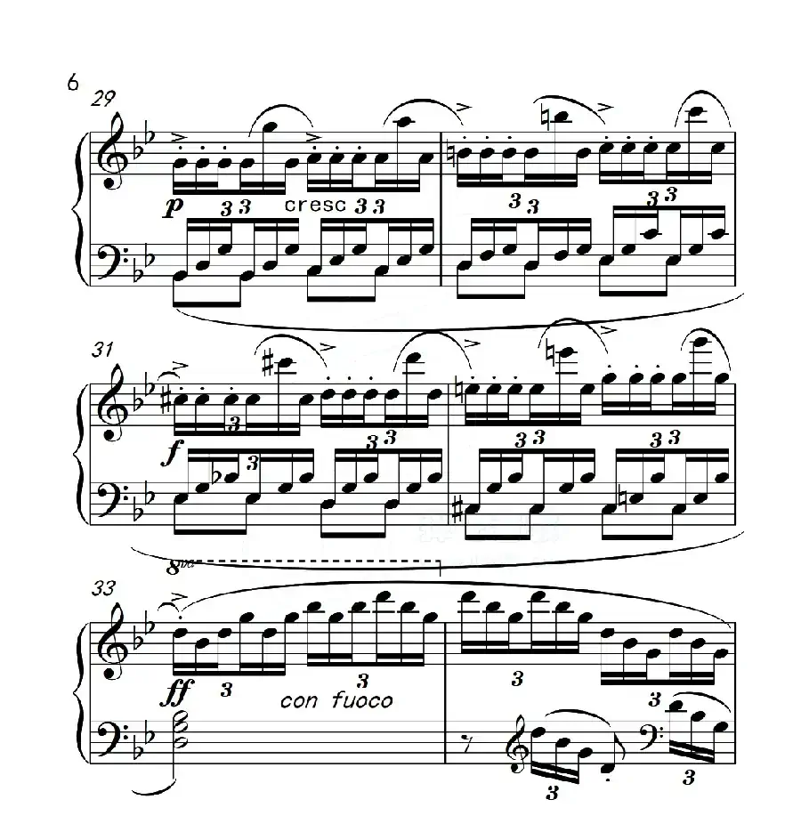 第五级A组 练习曲(中国音乐学院钢琴考级作品1~6级)