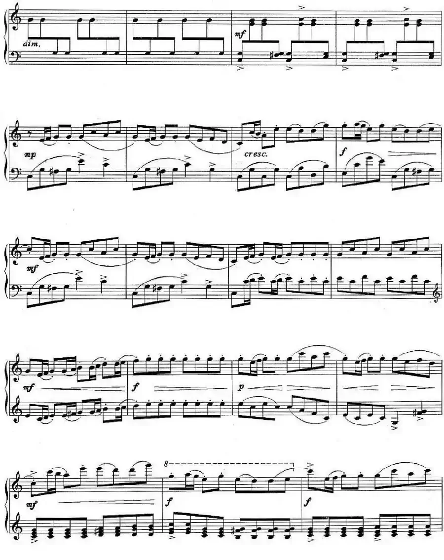 儿童组曲 快乐的节日（钢琴独奏）