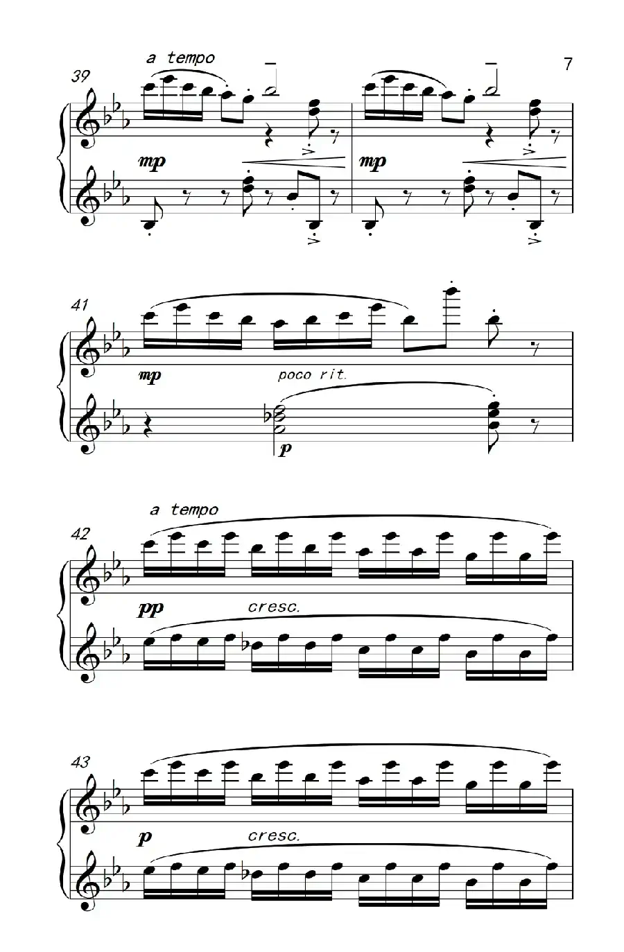 第九级3.旱天雷（中央音乐学院 钢琴（业余）考级教程 7-9级）
