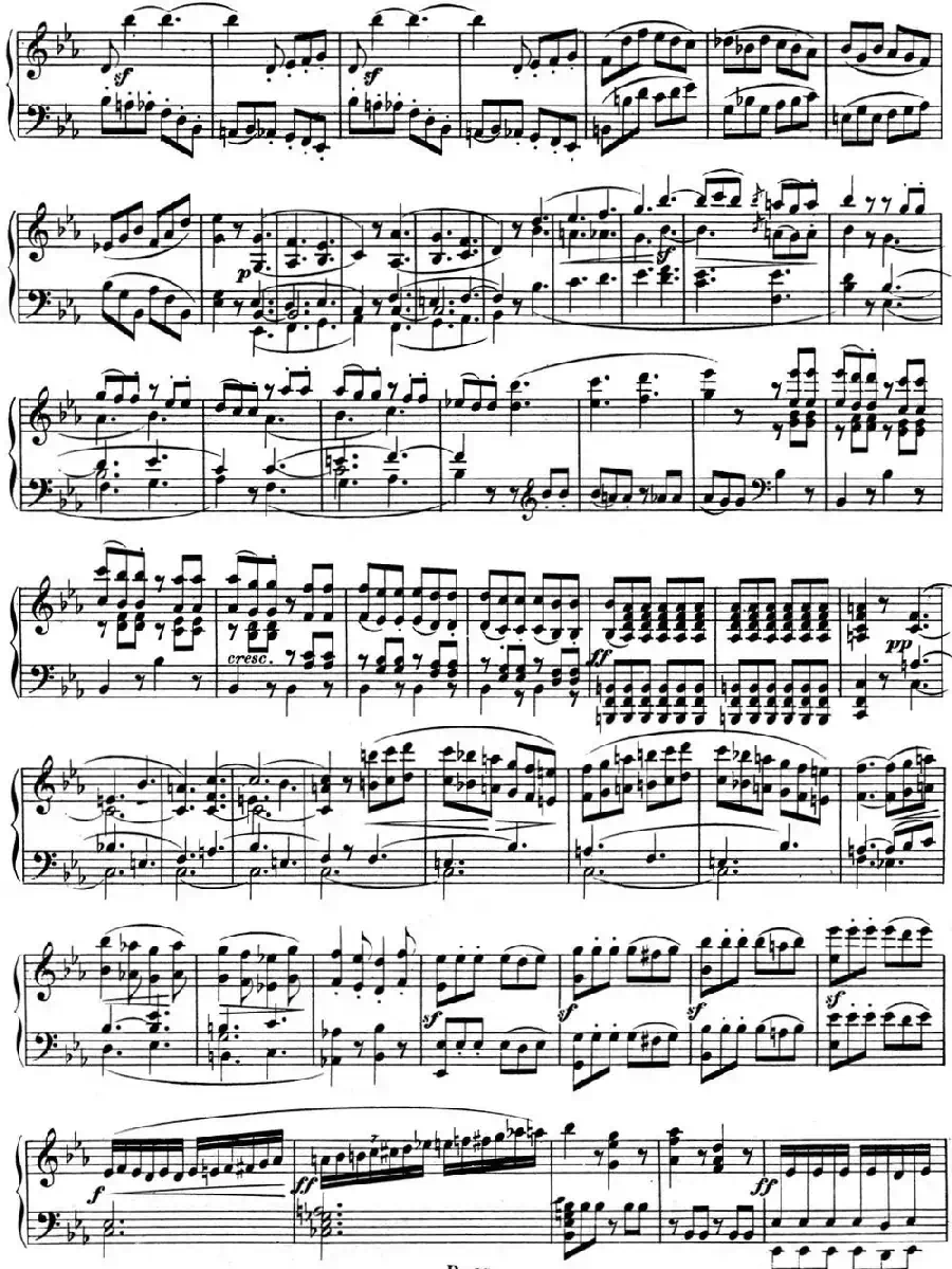 贝多芬钢琴奏鸣曲04 大调奏鸣曲 降E大调 Op.7 E-flat major