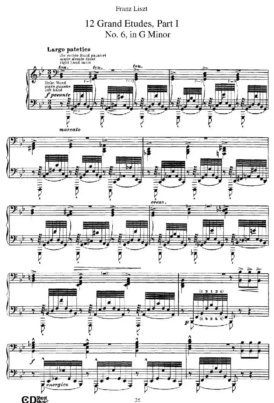 12 Grand Etudes S.137（12首华丽的练习曲·6）
