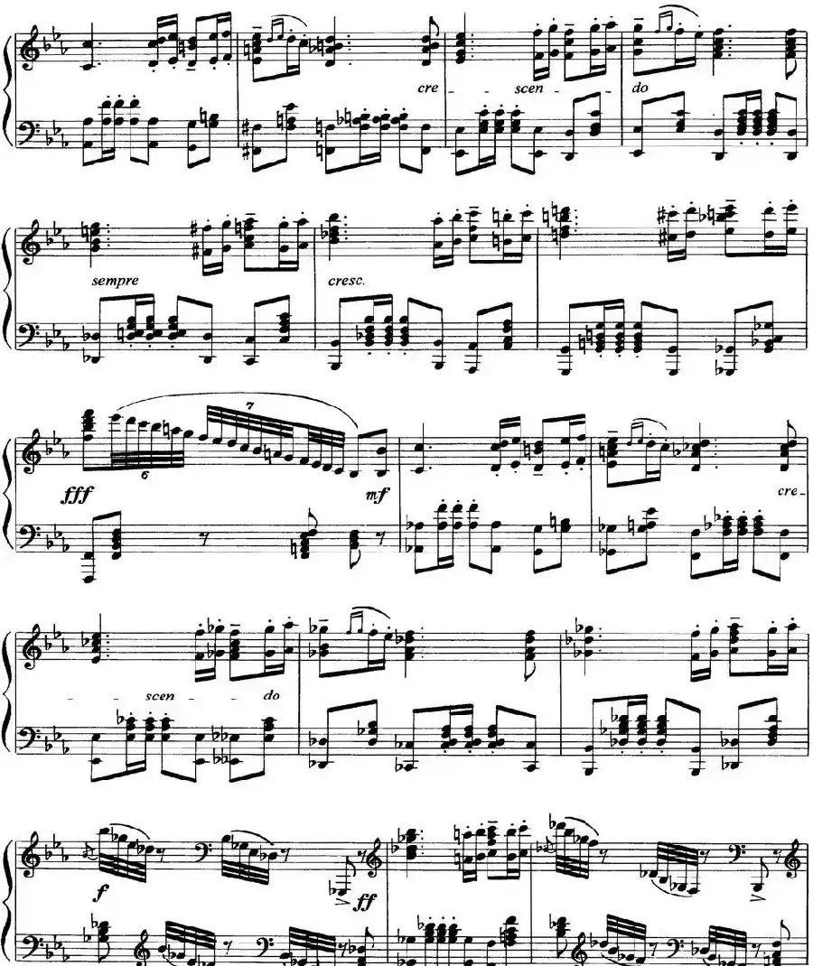 柴可夫斯基18首钢琴小品Op.72（7.Polacca de concert）