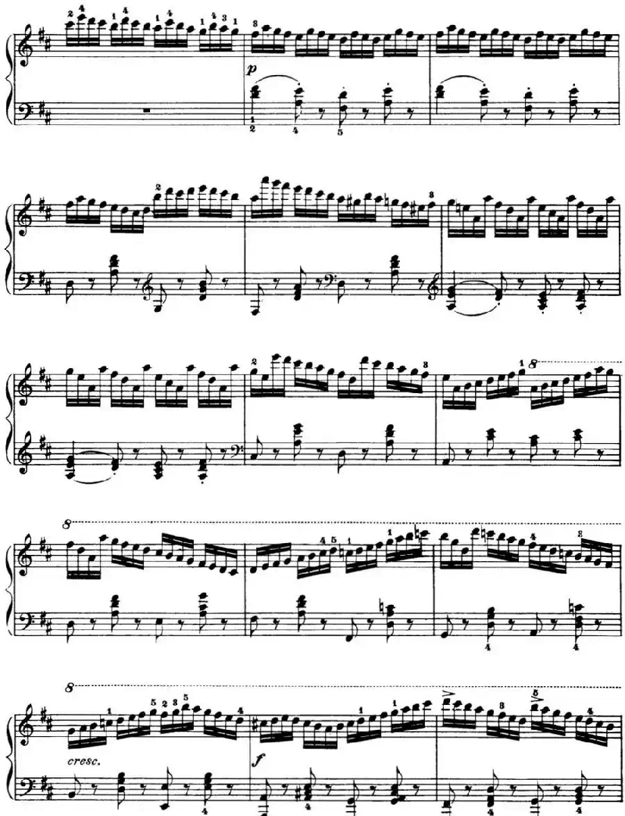 50首车尔尼Op.740钢琴手指灵巧技术练习曲（NO.3）