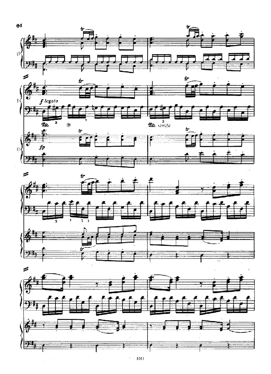 Concerto no 5 K 175 - 2 Piano（Ⅰ）