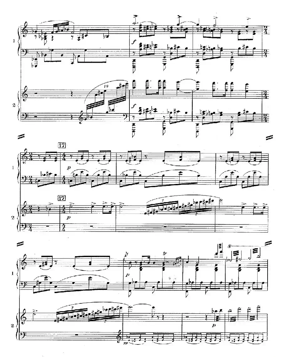Concerto for 2 Pianos in d Minor（d小调双钢琴协奏曲· 第一乐章）