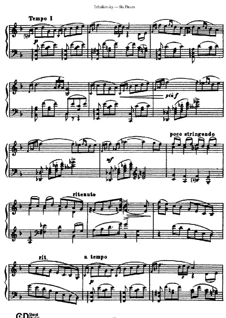 Six Pieces Op.51（6首小品·5）