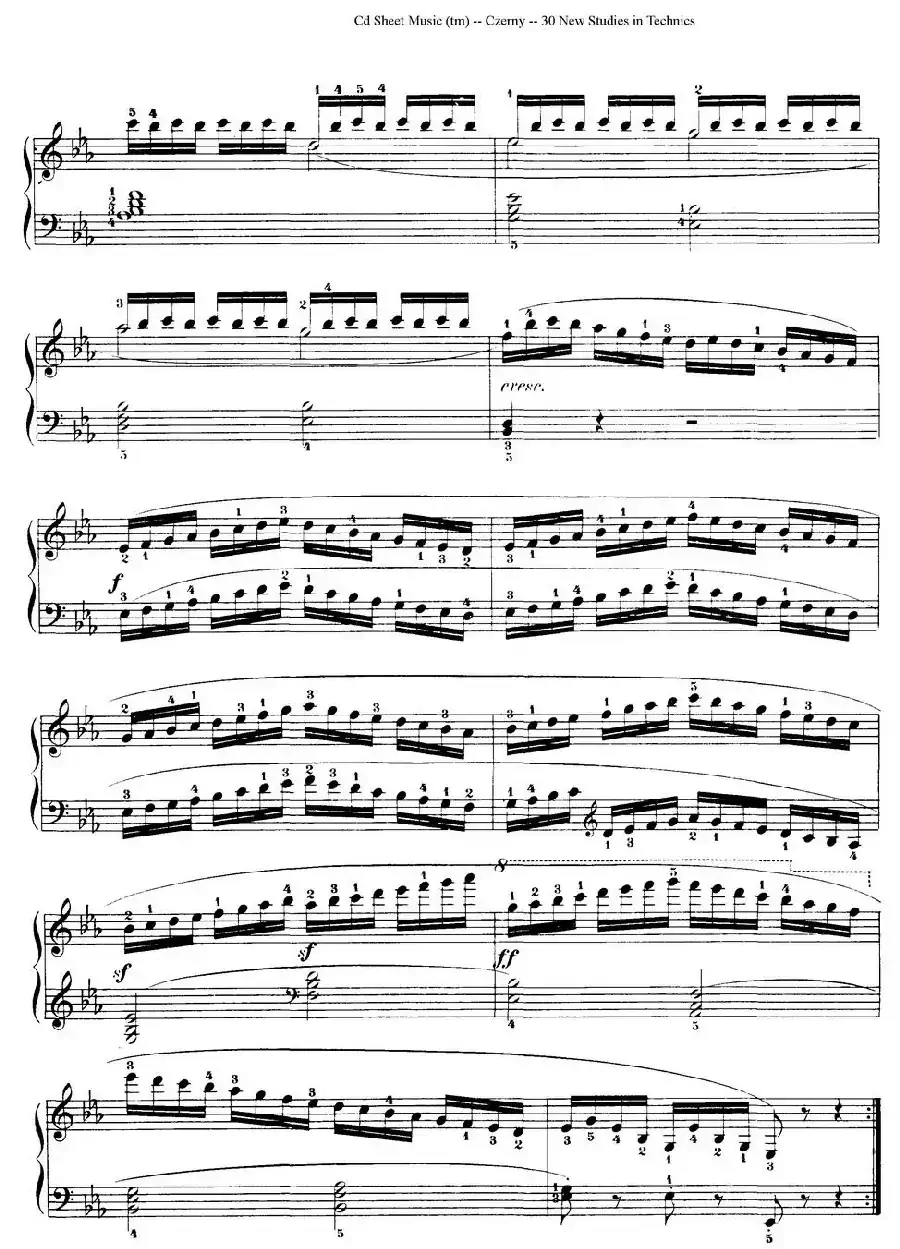 Czerny - 30 New Studies - 18（车尔尼Op849 - 30首练习曲）
