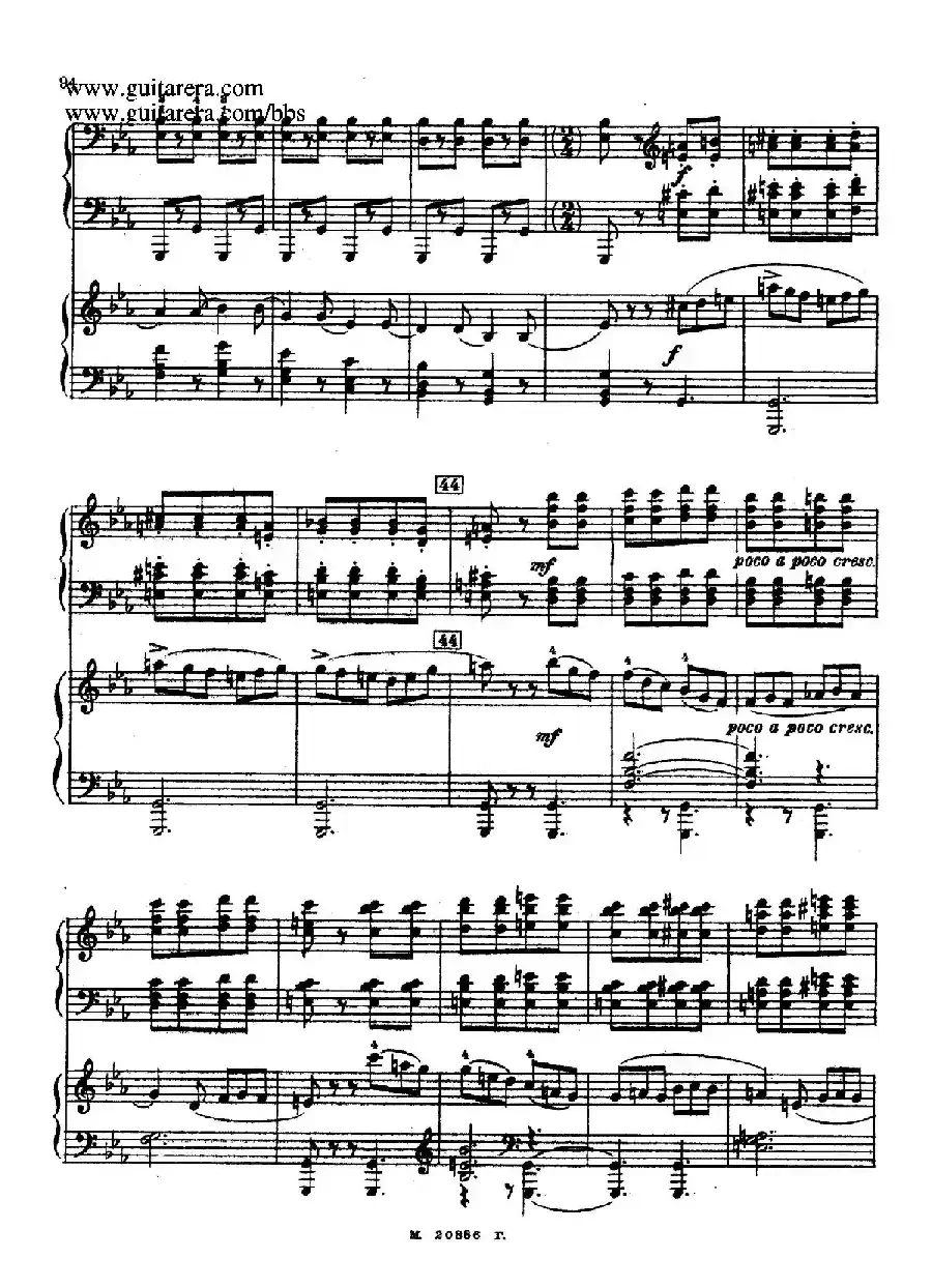 第二双钢琴组曲 Suite for Two Pianos No.2 Op.17（4. 塔兰泰拉舞曲 Tarantella）