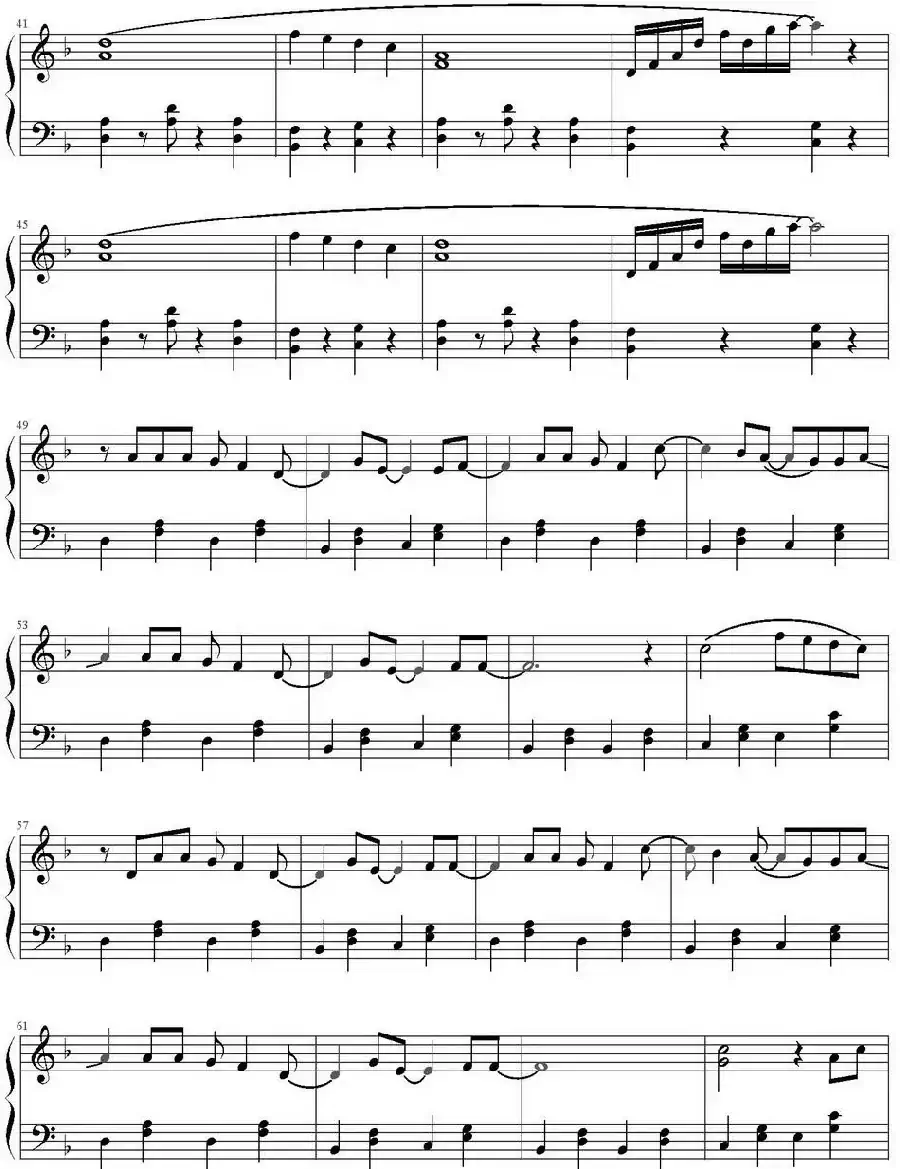 只对你有感觉(弹琴吧制谱版)