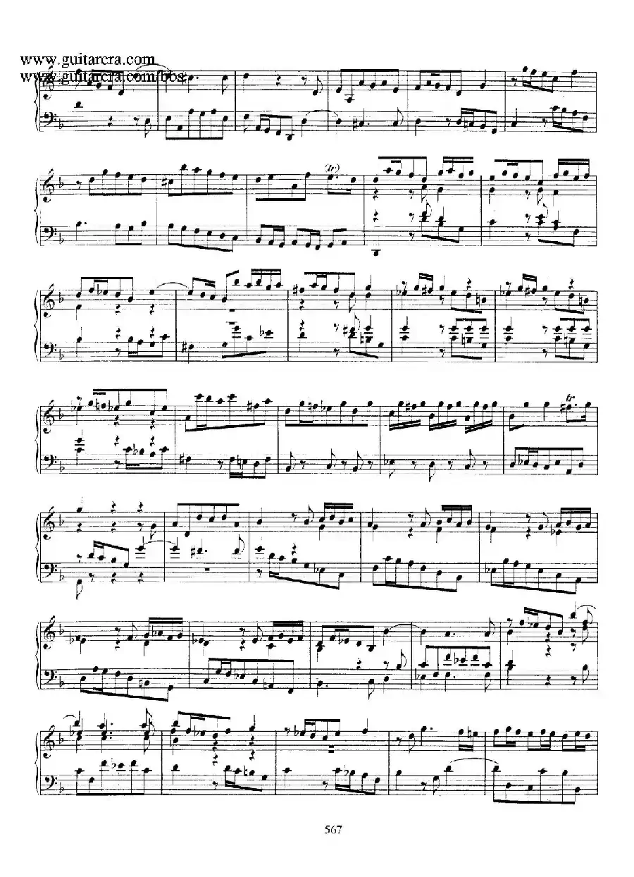 Toccata BWV 913（7首托卡塔·No.4.d小调）