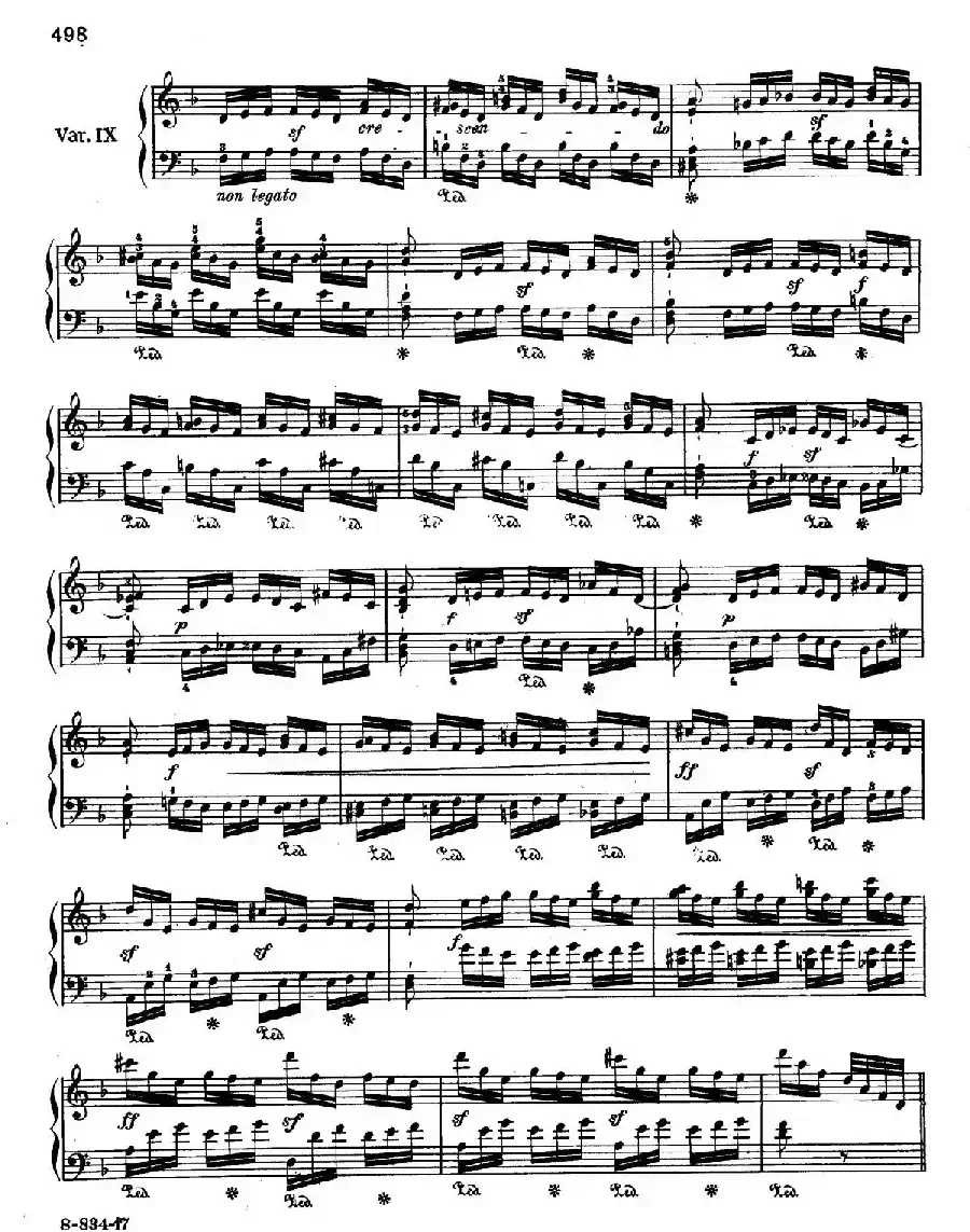 Variations Serieuses Op.54（d小调庄严变奏曲）