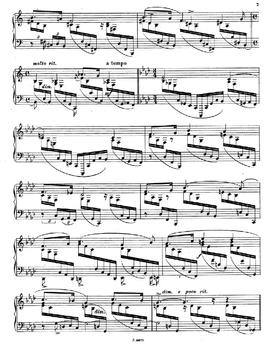 Charakterskizzen Op.40（个性素描 3. 无题 Nenien）