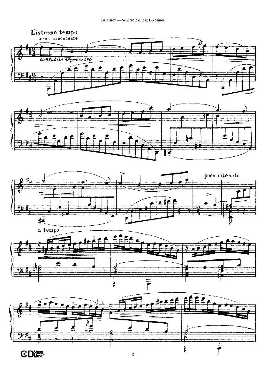 Scherzo No.2 in B-flat Minor（降b小调第二谐谑曲）