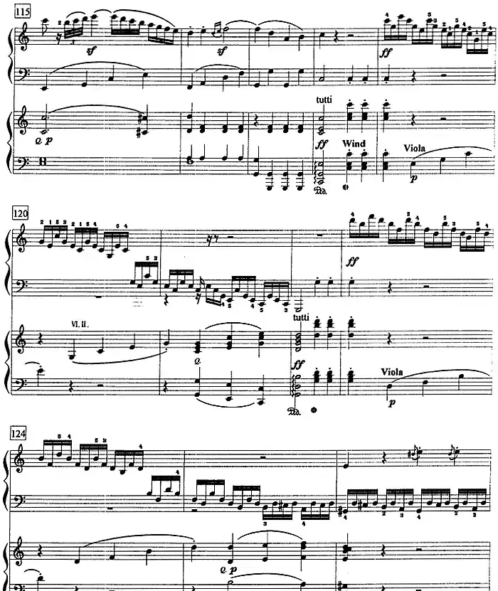 钢琴教程第八级 大型乐曲（C大调第一钢琴协奏曲 Op.15 第一乐章）